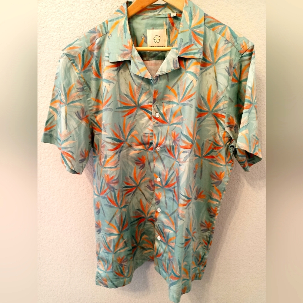 Stitch Note Short Sleeve Men's Shirt